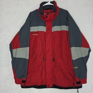 Columbia Challenge Series Jacket Men’s XL Red Gray Interchange 3in1 Ski Coat
